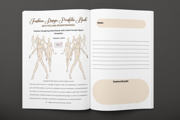 fashion mood board book open pages
